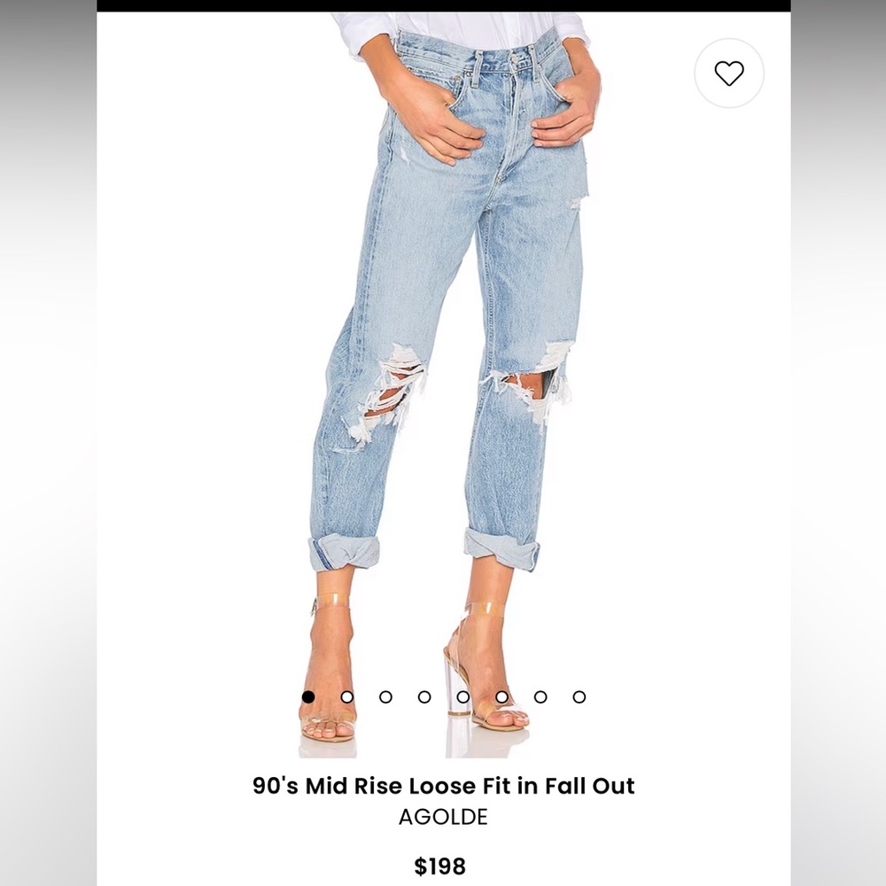 AGOLDE size 28, 90s Mid Rise Jeans!